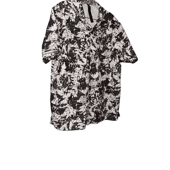 Lululemon Mens Black & White Short Sleeve Button-Up Shirt XL - Picture 4 of 9